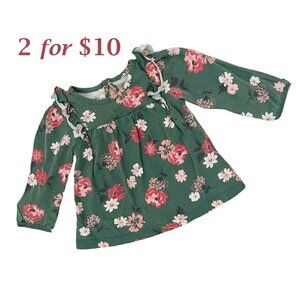 Just One You Made By Carters Baby Infant sz 9 M Floral Long Sleeve Top